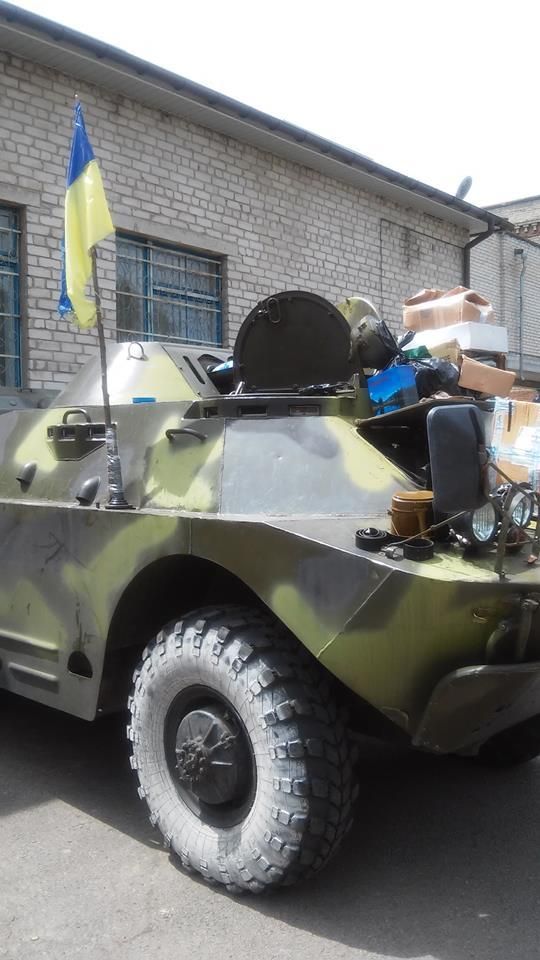 Украинец подарил силам АТО военную машину [Фото]