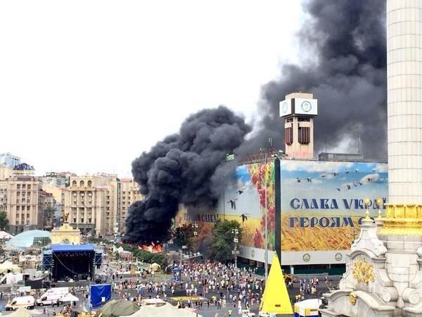 В центре Киева произошла потасовка между 