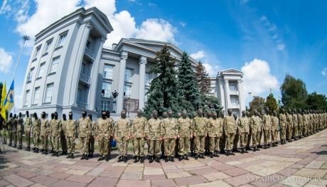 В Киеве новобранцы 