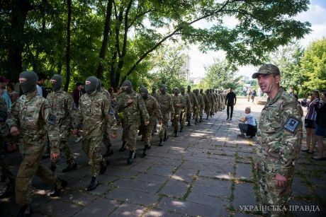 В Киеве новобранцы 