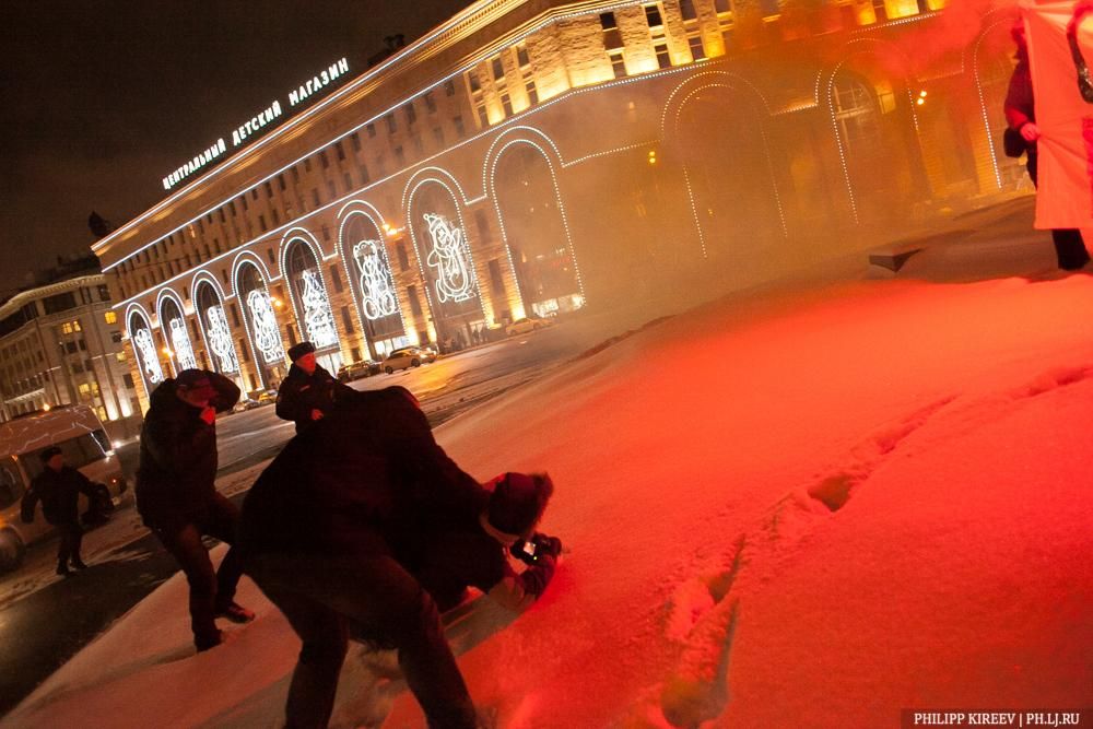 В Москве задержали 11 человек, которые вышли на акцию поддержки Савченко