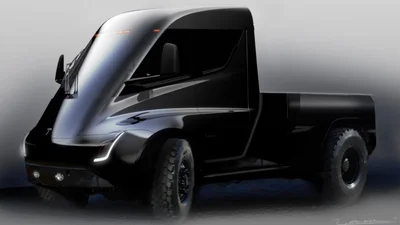 Пикап Tesla получит пару электромоторов, бешеный крутящий момент и пневмоподвеску