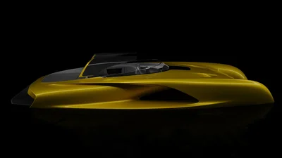Экс-стилист Bugatti воссоздал образ легендарного купе Bugatti Type 57SC Atlantic в спортивном супер-катере
