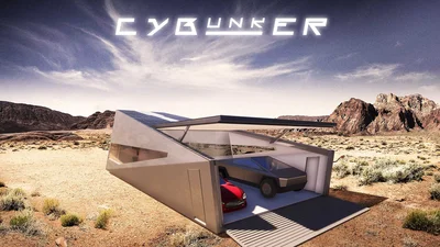 Для Tesla Cybertruck створили кібергараж Cybunker
