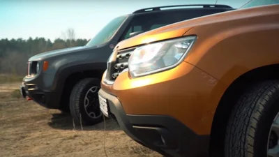 Renault Duster против Jeep Renegade Trail Hawk на бездорожье: видео