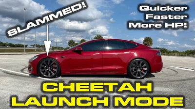 Tesla Model S в режиме Cheetah Stance выполняет 0-100 за 2,3 секунды: видео