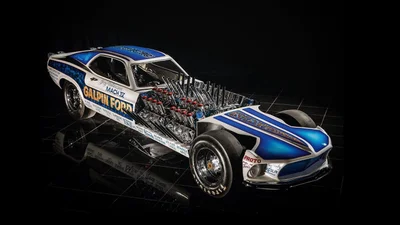 Посмотрите на безумный Ford Mustang Max IV с четырьмя двигателями V8