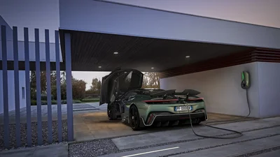 Pininfarina выпустила стильную скоростную зарядку для электргиперкара Battista
