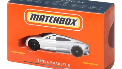 Виробник іграшок Matchbox представив серію електрокарів з Tesla Roadster на чолі