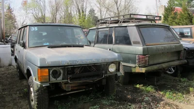 "Колекцію" з 16 порослих мохом Range Rover продають за ціною половини нового