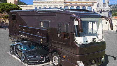 Автодом Volkner такой крутой, что внутри прячет Bugatti