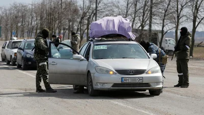 Рух в гуманіторній колоні для евакуації на приватному авто