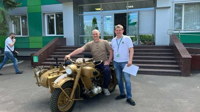 В Украине зарегистрировали уникальный мотоцикл BMW R75