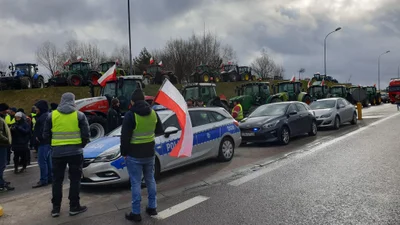 Польские фермеры блокируют движение украинских грузовиков
