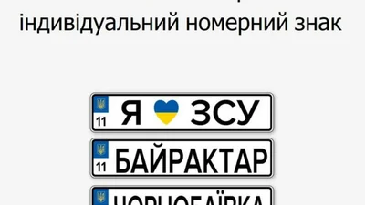 Як замовити індивідуальні номерні знаки