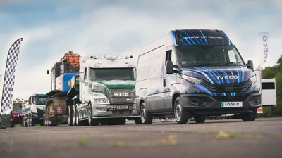 Рекорд по буксировке электрическим фургоном IVECO - Auto24