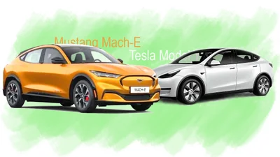 Ford Mustang Mach-E і Tesla Model Y: цінники. опис. моделі - Auto24