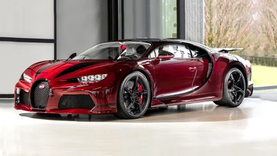 "Красный дракон" Bugatti: спецверсия Chiron Super Sport в карбоне - Auto24