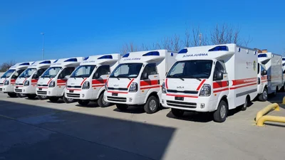 70 корейських карет медичної допомоги KIA Bongo прибули в Україну - Auto24