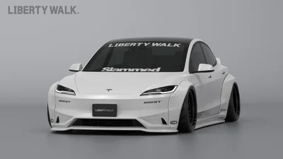 Відомий японський тюнер Liberty Walk створив обвіс для Tesla Model 3 - Auto24
