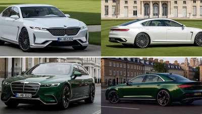 BMW 7 Series нового покоління vs Mercedes S-Class: дизайнер показав, як виглядатимуть флагмани майбутнього - Auto24