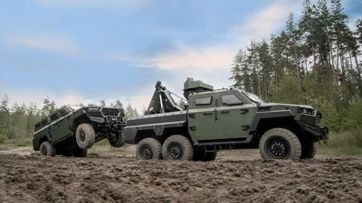 Українські інженери завершують тестування броньованого евакуатора машин з поля бою Inguar-4