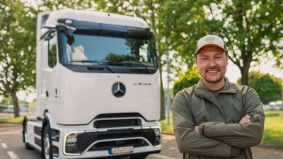 Скільки разів заряджатиметься акумуляторний тягач Mercedes eActros 600 під час подорожі довкола планети