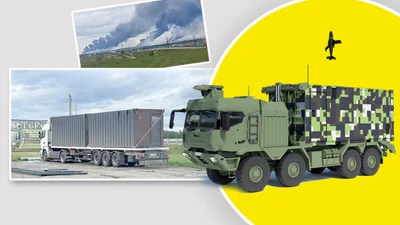 Rheinmetall започзичив українське ноу-хау й зробив з контейнера мобільну пускову установку з шахтами для старту дронів-камікадзе