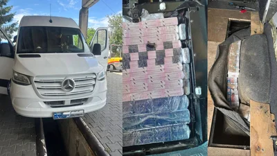 На кордоні вилучили Mercedes Sprinter через схованки з сигаретами