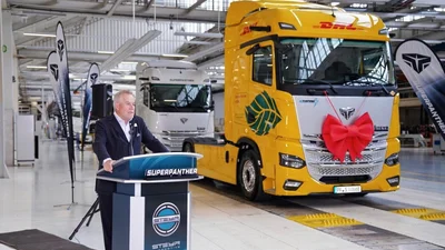 Китайський виробник Superpanther розпочав в Австрії випуск акумуляторних магістральних тягачів eTopas 600