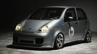 Независимый дизайнер объединил Daewoo Matiz с элементами Porsche 911: что из этого вышло