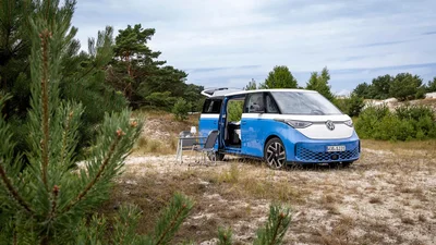 Volkswagen ID. California Cruise: первый электрический кемпер на ID базе. Buzz