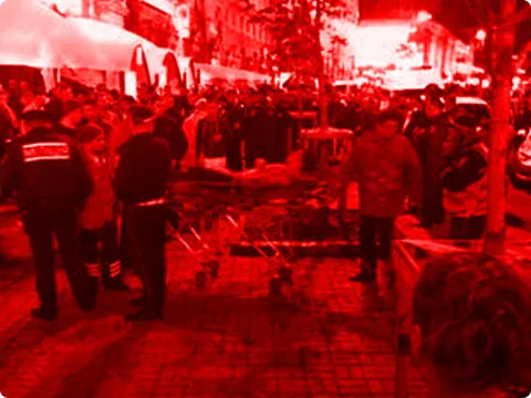 Бійка між британськими та українськими фанатами Бійка між британськими та українськими фанатами