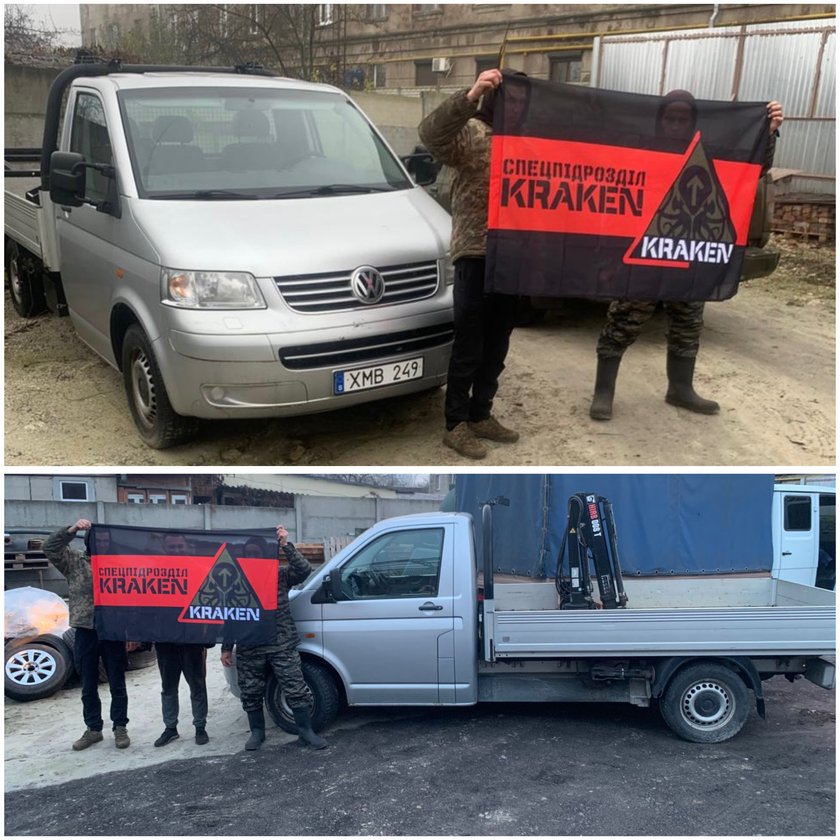 Кран-маніпулятор VW T5 для спецпідрозділу KRAKEN