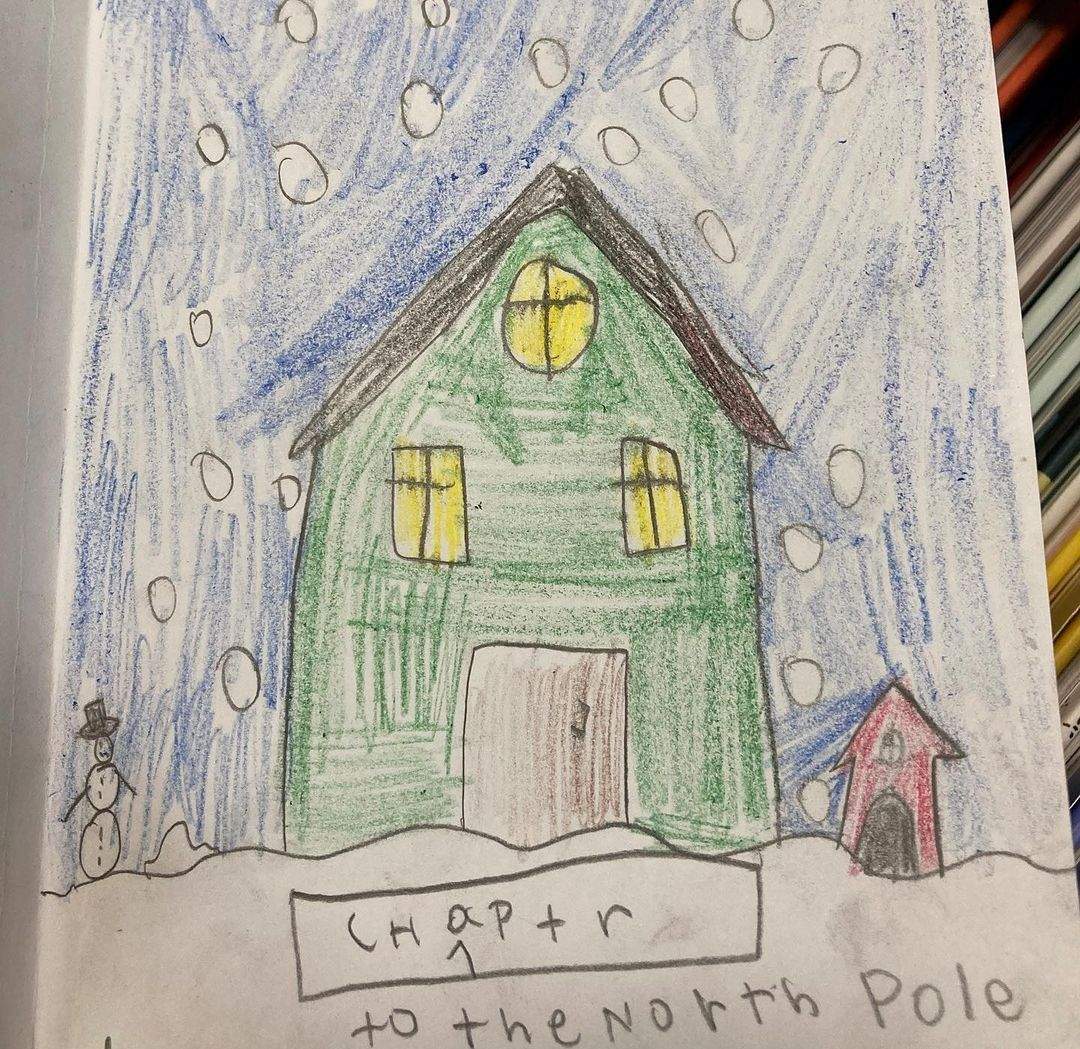 Хлопчик написав книжку про Різдво та сховав її на полиці бібліотеки