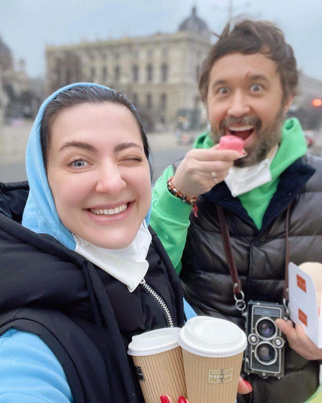 Сергій Бабкін з дружиною Сніжаною у Відні