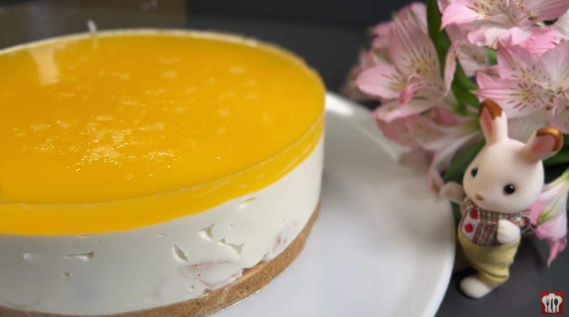 Торт с мандаринами за 15 минут рецепт без выпекания