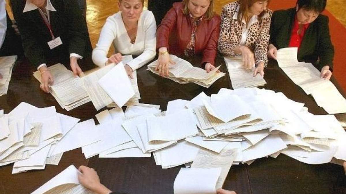 Перші випадки фальсифікації результатів виборів зафіксували у Києві Перші випадки фальсифікації результатів виборів зафіксували у Києві