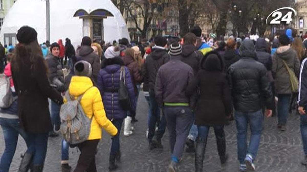 Євромайдан. Львівські школярі підтримали мітинги за європейський вибір