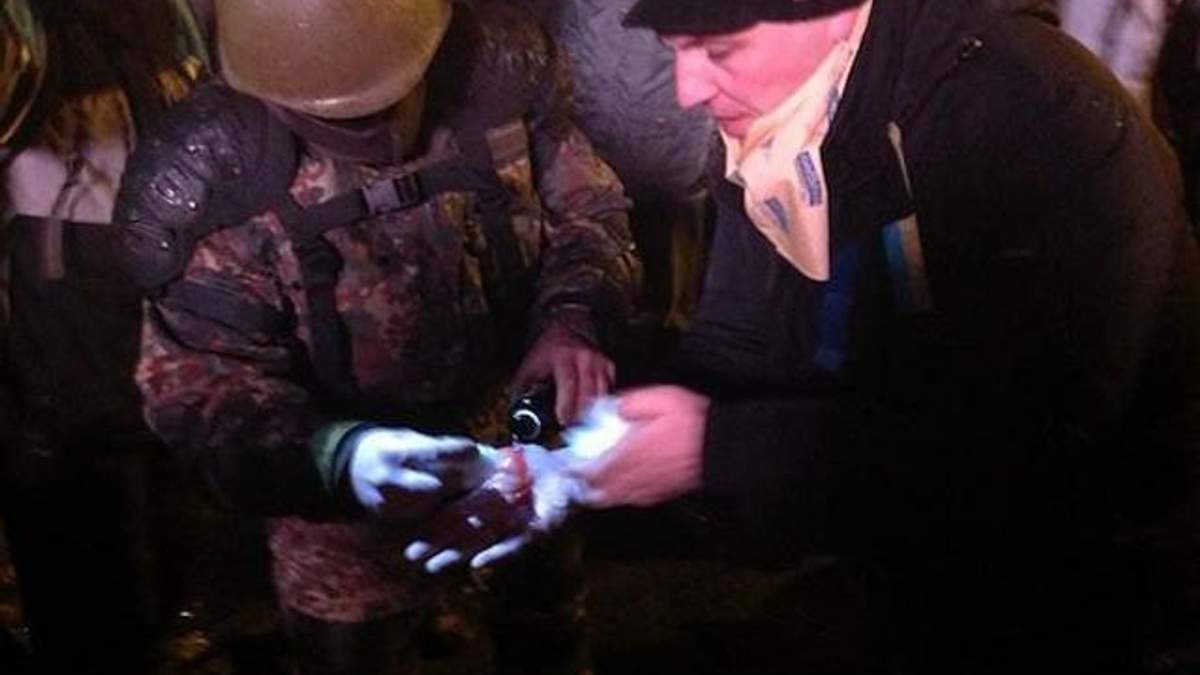 Під час сутичок постраждав нардеп Парубій