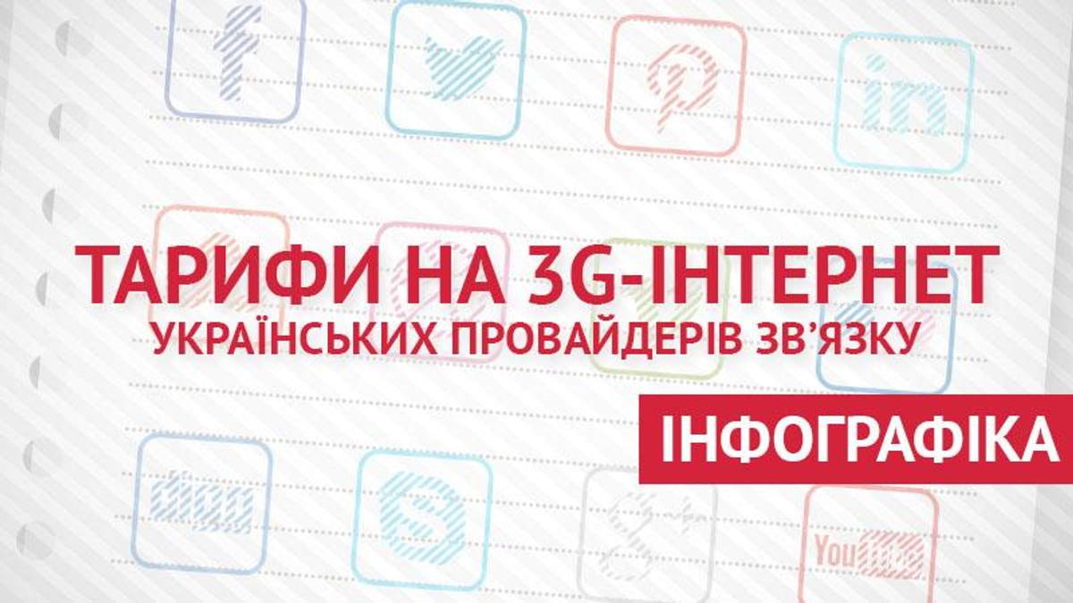 Тарифы на 3G от украинских операторов (Инфографика)