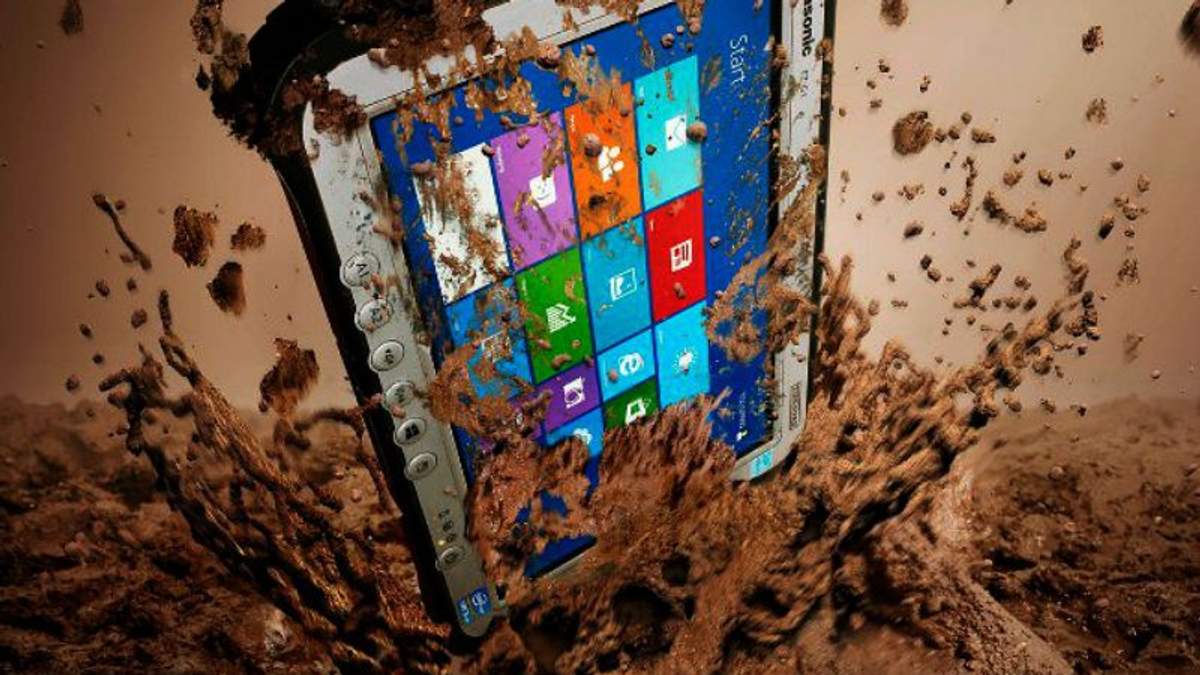 Разработчики представили планшет, который не боится ни воды, ни грязи