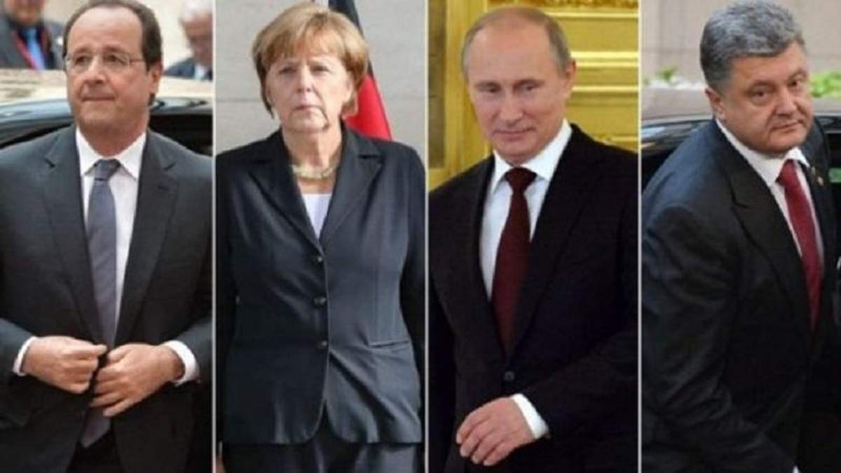 Порошенко провів перемовини з Путіним, Меркель та Олландом Порошенко провів перемовини з Путіним, Меркель та Олландом