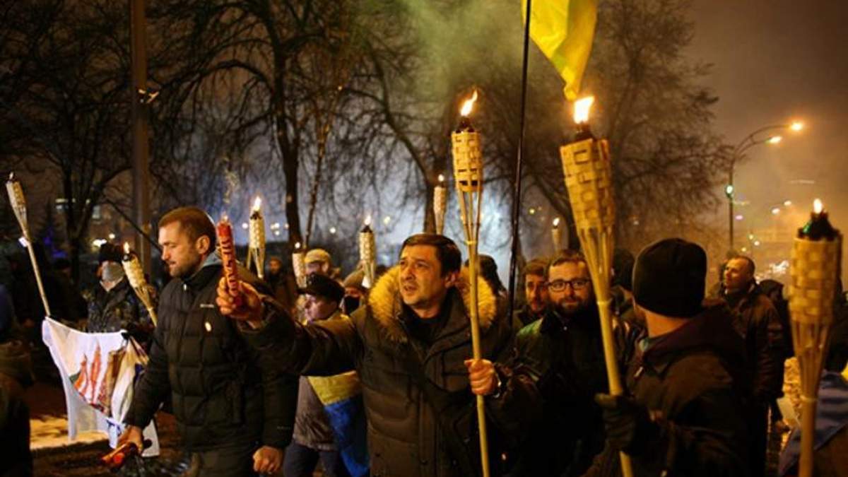 Факельное шествие киев Факельное шествие киев