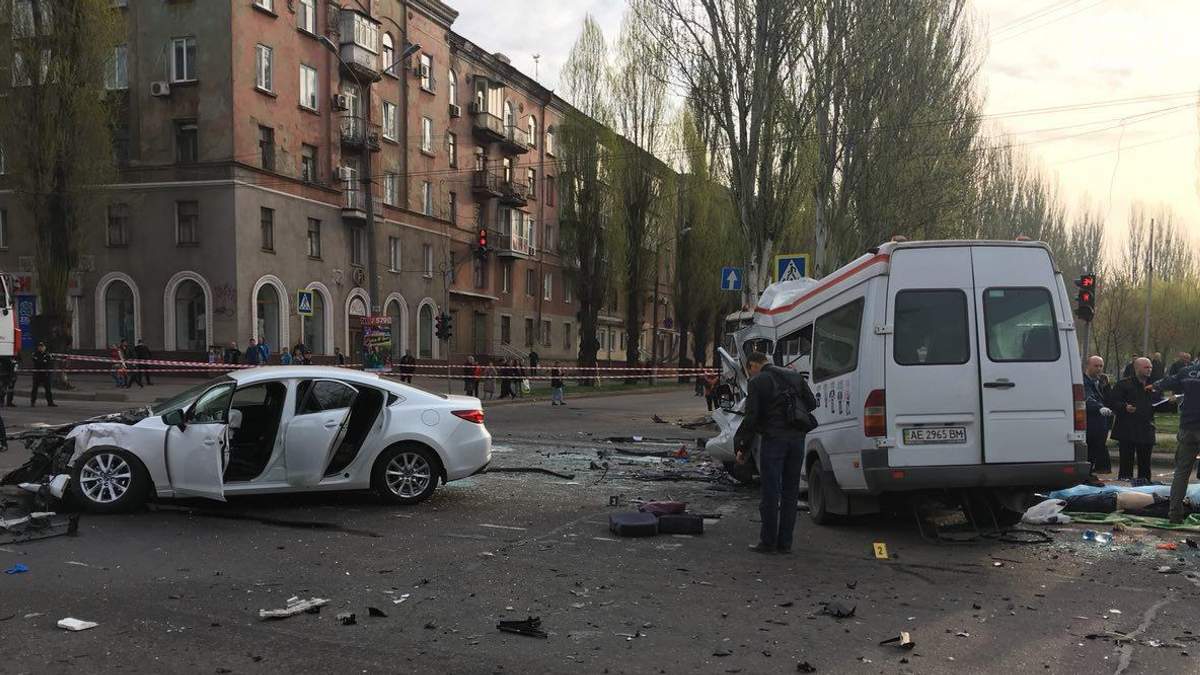 ДТП Кривий Ріг: відео з місця ДТП 17.04.18