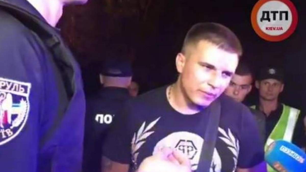 ДТП на набережной в Киеве - пьяного водителя ВМW без прав отпустили
