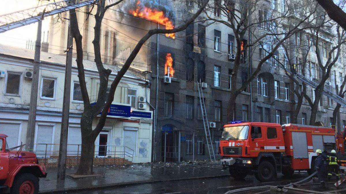 В сгоревшем колледже Одессы не было пожарной сигнализации, – глава ГСЧС