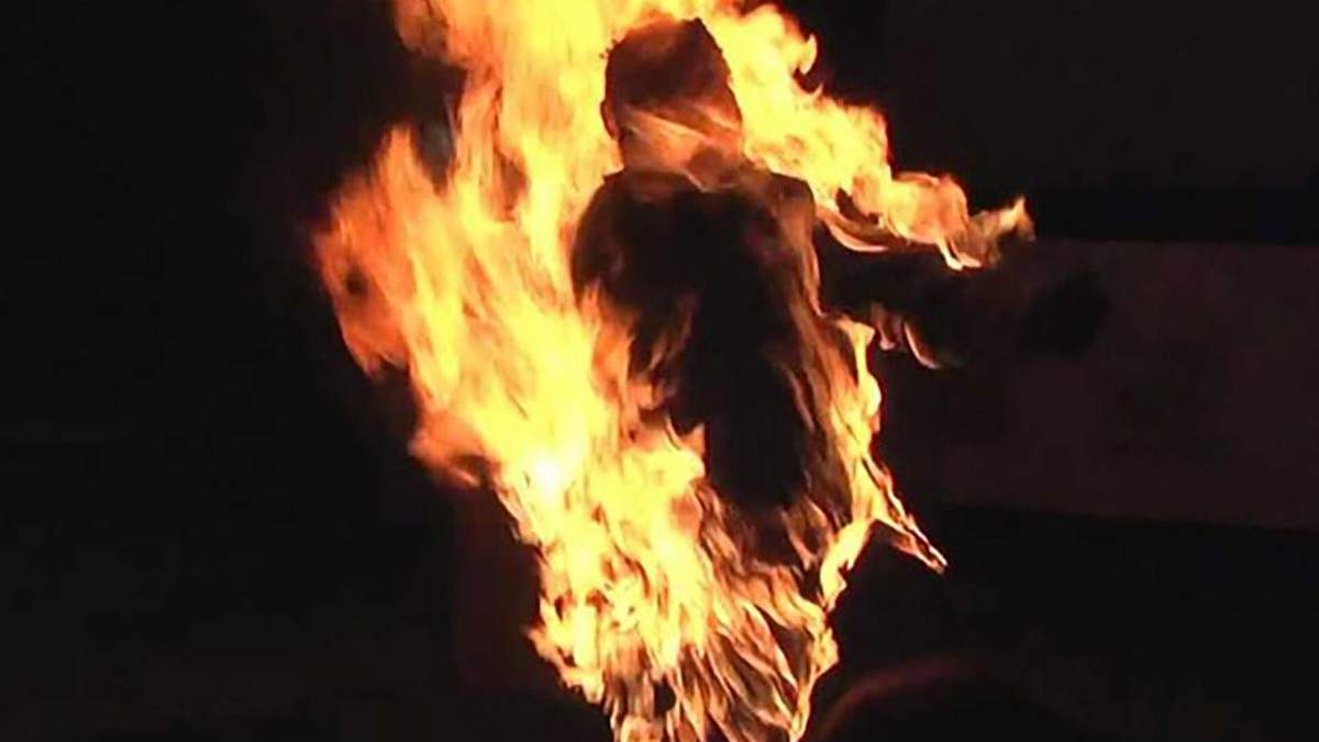 Жінка підпалила себе в Одесі 27.01.2020 - відео