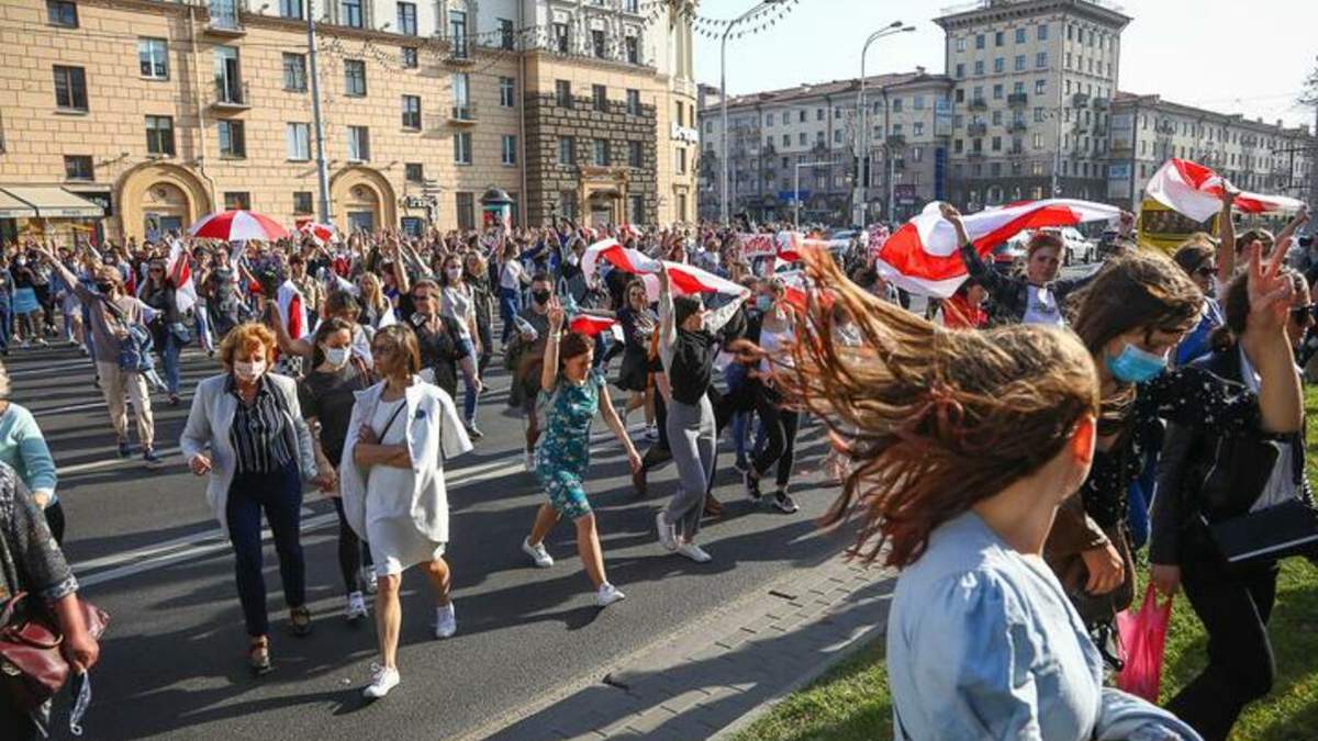 Протесты в беларуси 2020 фото