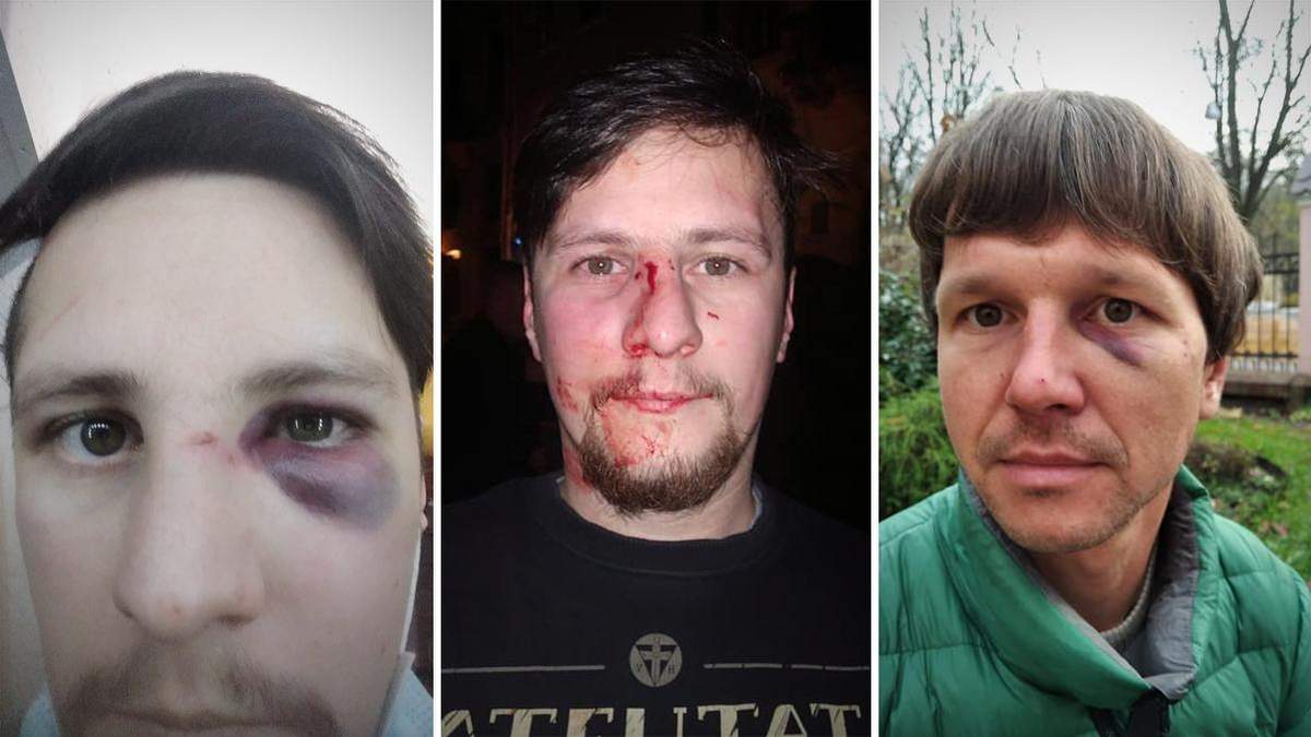 У центрі Львова жорстоко побили активістів і колишніх учасників війни – Андрія Мочурада та Віктора Бараника: нападниками виявилися працівники поліції У центрі Львова жорстоко побили активістів і колишніх учасників війни – Андрія Мочурада та Віктора Бараника: нападниками виявилися працівники поліції